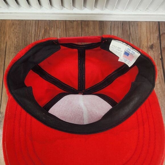 VTG Desert Storm Mission Accomplished Patch Snapback Hat Cap Red Style 420A USA - Picture 9 of 10